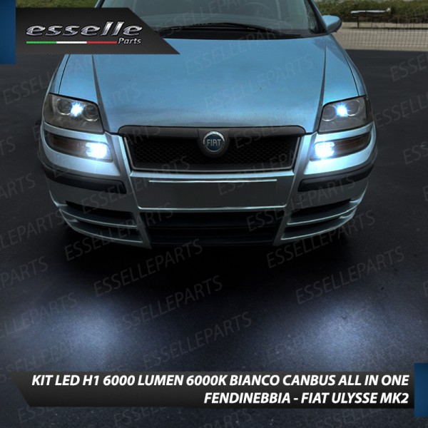 Kit Full LED coppia H1 6000 LUMEN Fendinebbia per FIAT ULYSSE MK2