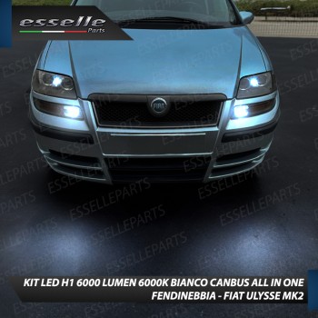 Kit Full LED coppia H1 6000 LUMEN Fendinebbia per FIAT ULYSSE MK2