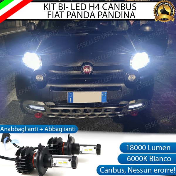 Kit Full LED H4 18000 Lumen Anabbaglianti + Abbaglianti per Fiat Panda Pandina