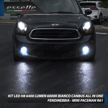 Kit Full LED H8 6400 LUMEN Fendinebbia MINI PACEMAN R61