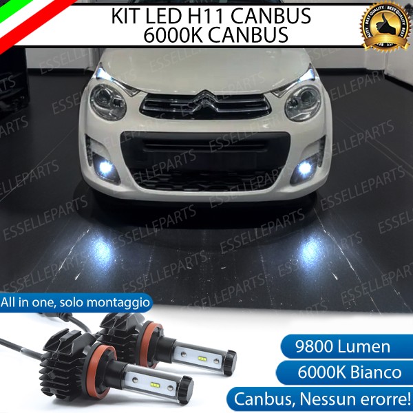 Kit Full LED Fendinebbia H11 9800 LUMEN per CITROEN C1 MK2