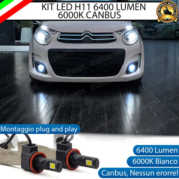 Kit Full LED Fendinebbia H11 6400 LUMEN per CITROEN C1 MK2