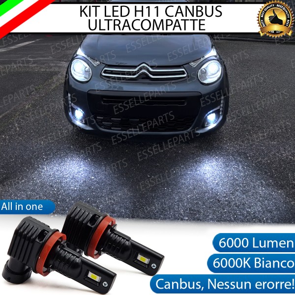 Kit Full LED H11 6000 LUMEN Canbus 6000K Fendinebbia per CITROEN C1 MK2
