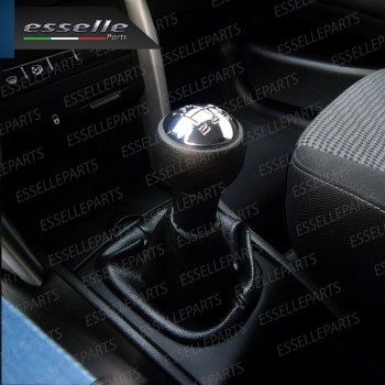 Pomello leva cambio 5 marce nero e cromato in ABS per CITROEN C4