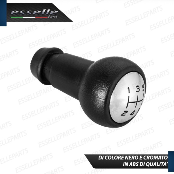 Pomello leva cambio 5 marce nero e cromato in ABS per CITROEN DS4