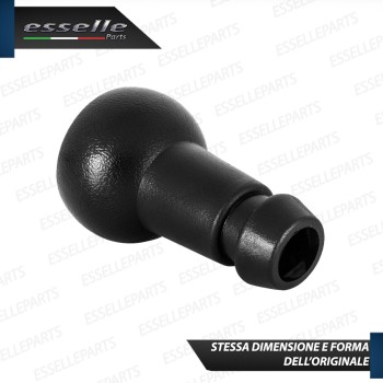 Pomello leva cambio 5 marce nero e cromato in ABS per CITROEN DS4 Pomello leva cambio 5 marce nero e cromato in ABS per CITROEN DS4