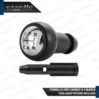 Pomello leva cambio 5 marce nero e cromato in ABS per PEUGEOT 306