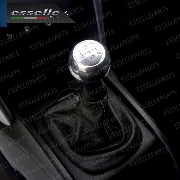 Pomello leva cambio 5 marce cromato lucido in acciaio per CITROEN C3 PICASSO