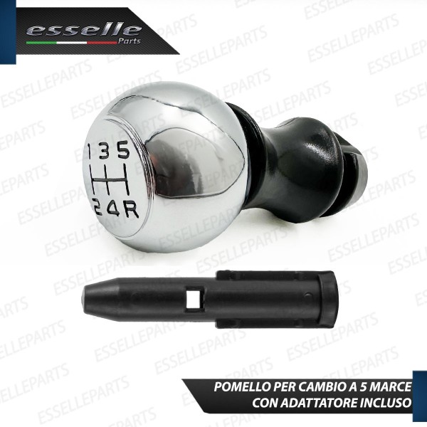 Pomello leva cambio 5 marce cromato lucido in acciaio per CITROEN C4