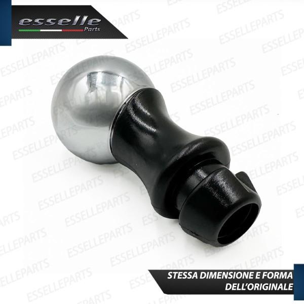 Pomello leva cambio 5 marce cromato lucido in acciaio per CITROEN DS4