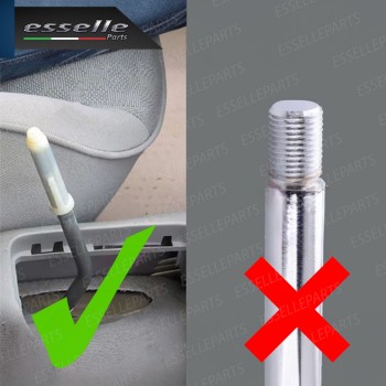 Pomello leva cambio 5 marce nero e cromato in ABS per SMART FORFOUR MK2