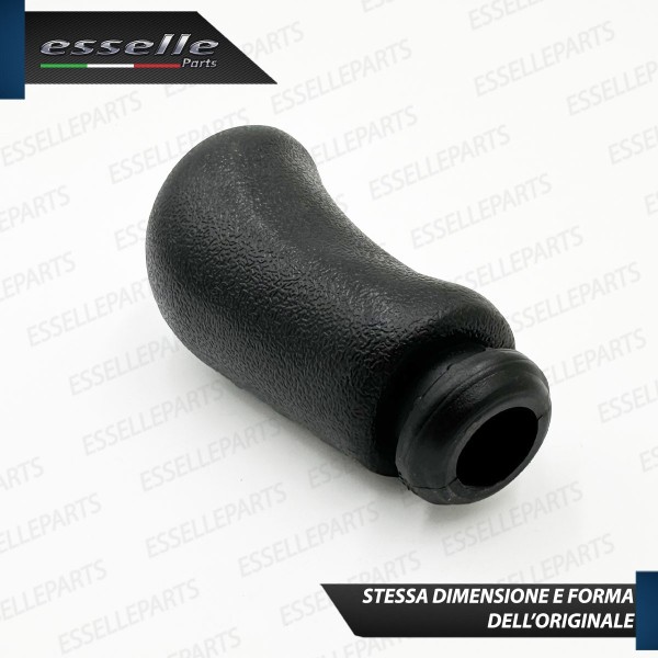 Pomello leva cambio 5 marce nero e cromato in ABS per SMART FORTWO MK3