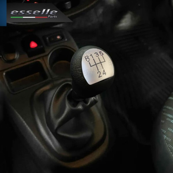 Pomello leva cambio a 5 marce Nero e Grigio in abs per Renault Clio MK2 RESTYLING
