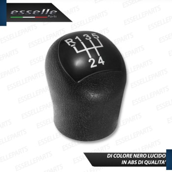 Pomello leva cambio a 5 marce Nero Lucido in abs per Renault Scenic MK1