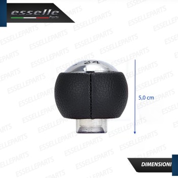 Pomello leva cambio a 5 marce Nero e Cromato per Peugeot 308 308 CC Pomello leva cambio a 5 marce Nero e Cromato per Peugeot 308 308 CC