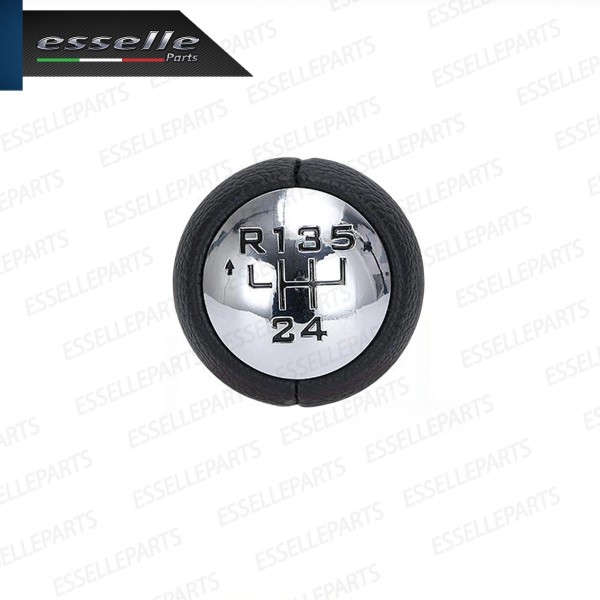 Pomello leva cambio a 5 marce Nero e Cromato per Citroen C5 MK1 Pre-Restyling