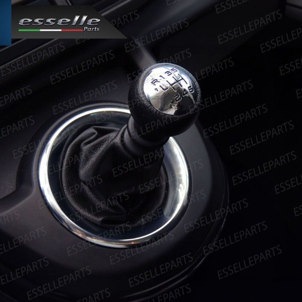 Pomello leva cambio a 6 marce Nero e Cromato per Citroen C8