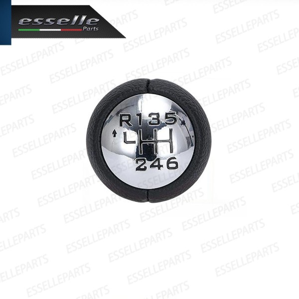 Pomello leva cambio a 6 marce Nero e Cromato per Peugeot 308 308 CC