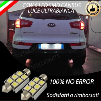 Luci targa 6 LED Canbus Luci targa 6 LED Canbus