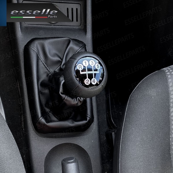 Pomello leva cambio a 5 marce Nero Lucido in ABS per Opel Corsa B