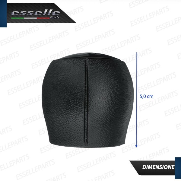Pomello leva cambio a 5 marce Nero Lucido in ABS per Opel Zafira A