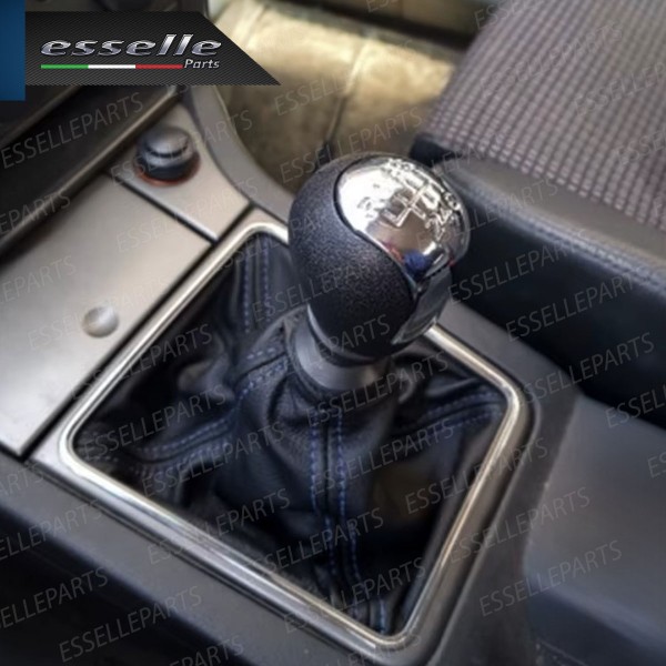 Pomello leva cambio a 6 marce Nero e Cromato in ABS per Opel Vectra C