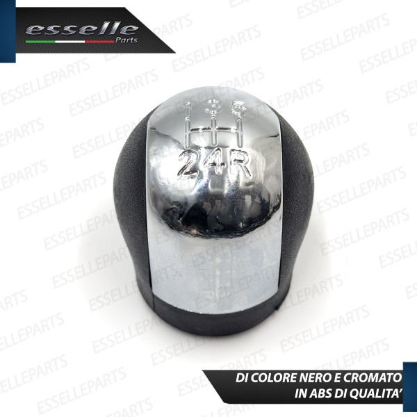 Pomello leva cambio a 5 marce Nero e Cromato in ABS per Opel Signum