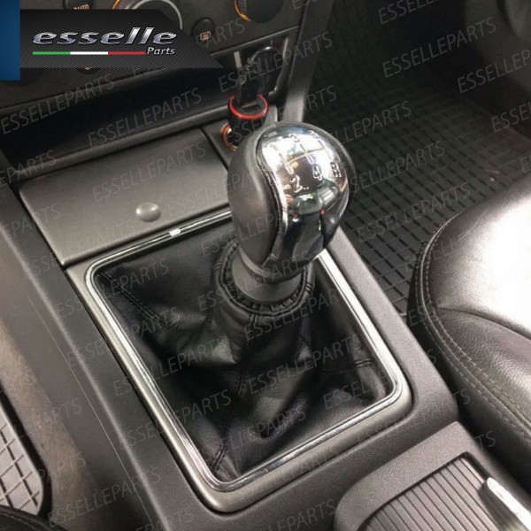 Pomello leva cambio a 5 marce Nero e Cromato in ABS per Opel Signum