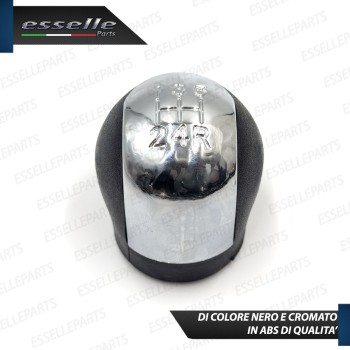 Pomello leva cambio a 5 marce Nero e Cromato in ABS per Opel Vectra C Pomello leva cambio a 5 marce Nero e Cromato in ABS per Opel Vectra C