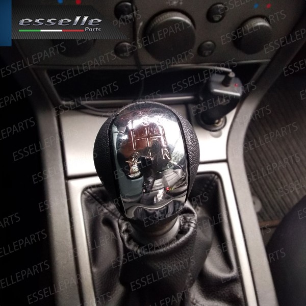 Pomello leva cambio a 5 marce Nero e Cromato in ABS per Opel Vectra C