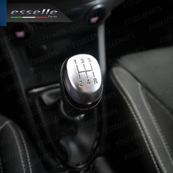 Pomello leva cambio a 5 marce Nero e Grigio in abs per Renault Clio MK4 Pre-Restyling