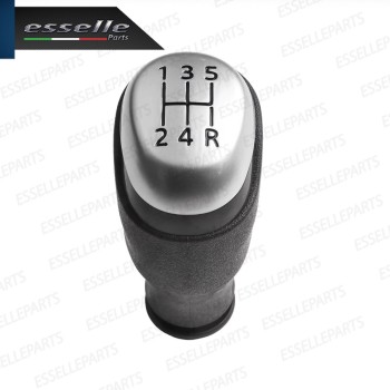 Pomello leva cambio a 5 marce Nero e Grigio in abs per Renault Scenic 3