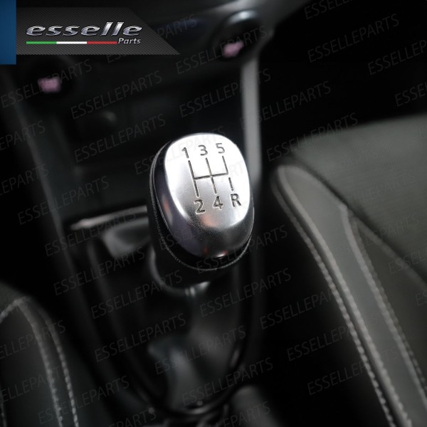 Pomello leva cambio a 5 marce Nero e Grigio in abs per Smart Fortwo MK3