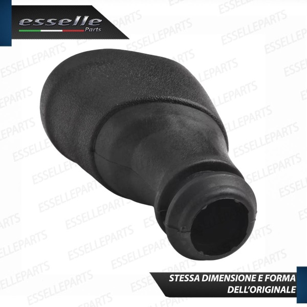 Pomello leva cambio a 5 marce Nero e Grigio in abs per Renault Clio 4 Restyling