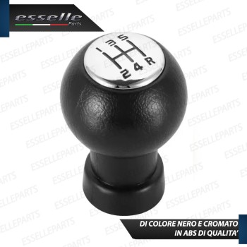 Pomello leva cambio a 5 marce Nero e Cromato in ABS per Suzuki Swift MK4 Pomello leva cambio a 5 marce Nero e Cromato in ABS per Suzuki Swift MK4