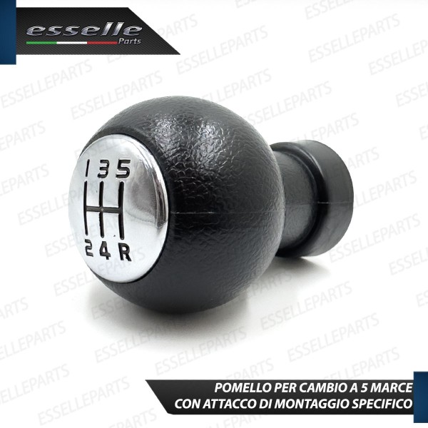 Pomello leva cambio a 5 marce Nero e Cromato in abs per Opel Agila B