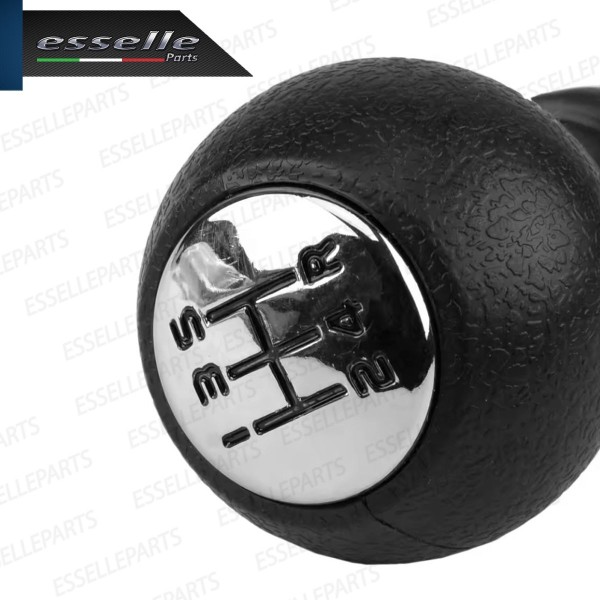 Pomello leva cambio a 5 marce Nero e Cromato in abs per Opel Agila B
