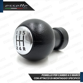 Pomello leva cambio a 5 marce Nero e Cromato in abs per Suzuki Splash