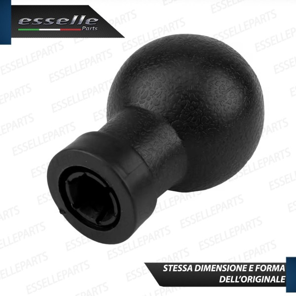 Pomello leva cambio a 5 marce Nero e Cromato in abs per Suzuki Splash