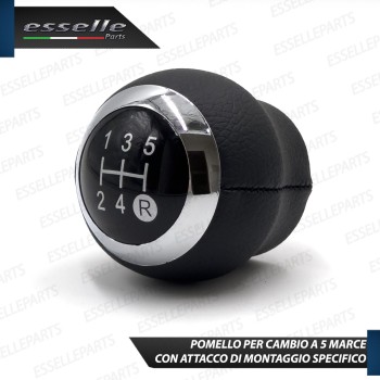 Pomello leva cambio a 5 marce Nero e Cromato in ABS per Toyota RAV-4 MK4