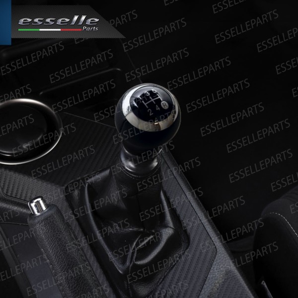 Pomello leva cambio a 5 marce Nero e Cromato in ABS per Toyota RAV-4 MK4