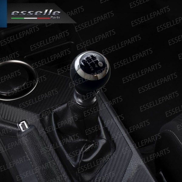 Pomello leva cambio a 5 marce Nero e Cromato in abs per Toyota Aygo X