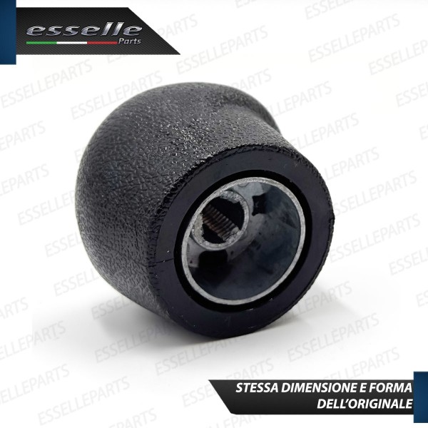 Pomello leva cambio a 5 marce Nero e Cromato in abs per Fiat Bravo MK2