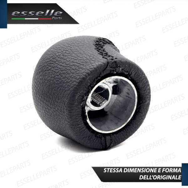 Pomello leva cambio a 5 marce Nero e Cromato in abs per Fiat Punto Evo
