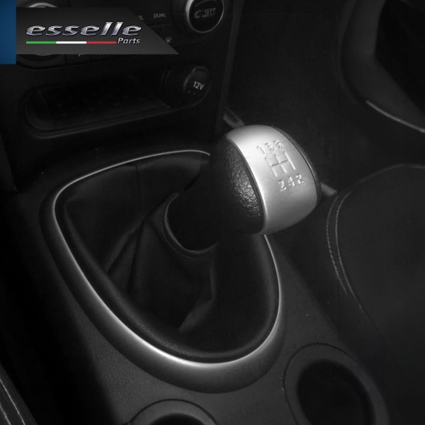 Pomello leva cambio a 5 marce Nero e Grigio in abs per Nissan X-TRAIL MK2