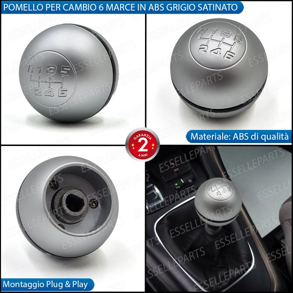 Pomello Leva Cambio Alfa Romeo Giulietta 6 Marce Grigio Satinato Abs Specifico