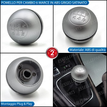 Pomello Leva Cambio Alfa Romeo Giulietta 6 Marce Grigio Satinato Abs Specifico