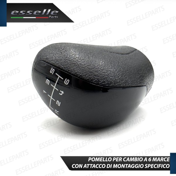 Pomello leva cambio a 6 marce Nero Lucido in ABS per Mercedes Viano W639 Restyling