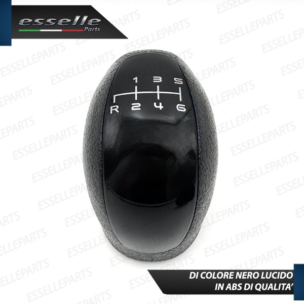 Pomello leva cambio a 6 marce Nero Lucido in ABS per Mercedes Viano W639 Restyling