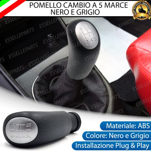 Pomello Leva Cambio Alfa Romeo 147 5 Marce Nero e Grigio Abs Specifico